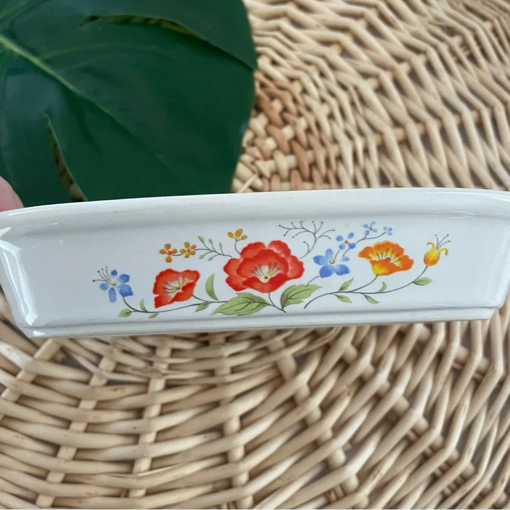 Vintage Northland set of 3 floral Ovenproof Casserole Dishes made in Japan